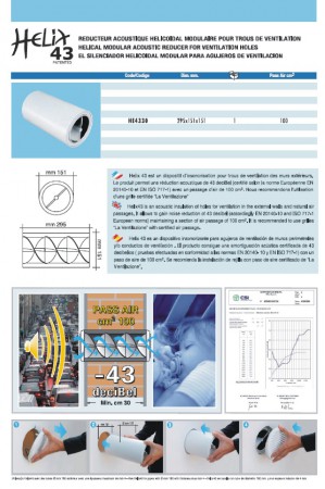 reduktory hluku do trubky Helix